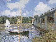 Claude Monet The road bridge at Argenteuil china oil painting reproduction